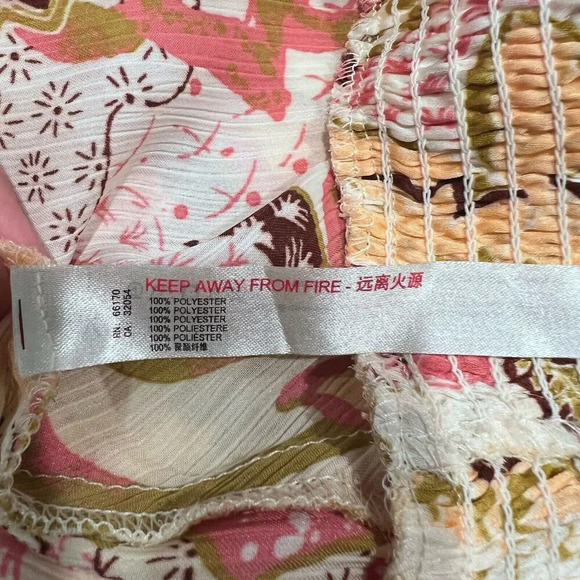 Free People Weekend In Montauk Floral Print Cropped Tank Top Size Small - Picture 12 of 14